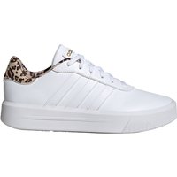 adidas Sportswear Court Platform Sneaker Damen 01F7 - ftwwht/ftwwht/magbei 41 1/3 von adidas Sportswear