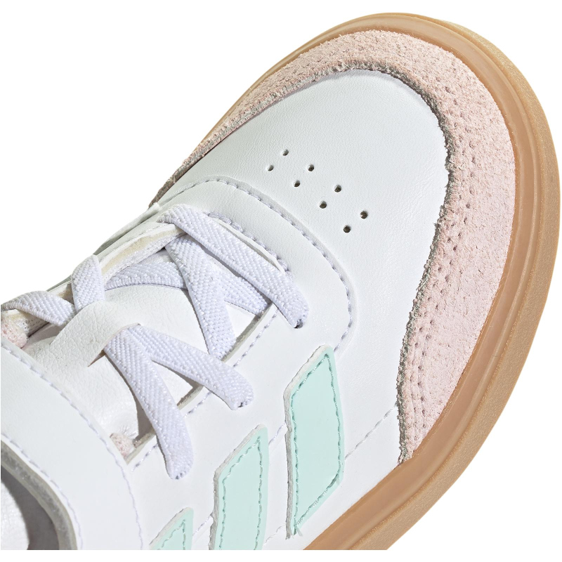 adidas Sportswear Courtblock Sneaker Kinder ID6503 - cloud white/halo mint/almost pink 28 von adidas Sportswear