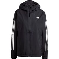 adidas Sportswear Essentials 3-Streifen RAIN.RDY Regenjacke Damen IV9263 - black L von adidas Sportswear