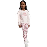 adidas Sportswear Essentials Allover Print Jogginganzug (Sweatshirt + Leggings) Kinder AFB1 - sanpin 128 von adidas Sportswear