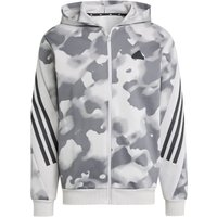 adidas Sportswear Future Icons 3-Streifen Allover Print Kapuzen-Sweatjacke Herren 9603 - multco/gretwo L von adidas Sportswear