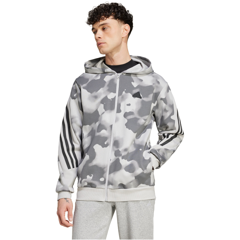 adidas Sportswear Future Icons 3-Streifen Allover Print Kapuzen-Sweatjacke Herren 9603 - multco/gretwo XXL von adidas Sportswear