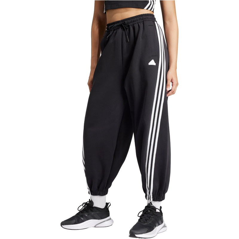 adidas Sportswear Future Icons 3-Streifen Fallschirmhose Damen IV7510 - black XS von adidas Sportswear