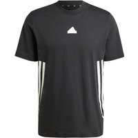 adidas Sportswear Future Icons 3-Streifen T-Shirt Herren 095A - black XL von adidas Sportswear