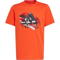 adidas Sportswear Graphic Trainingsshirt Kinder A0TB - brired 176 von adidas Sportswear