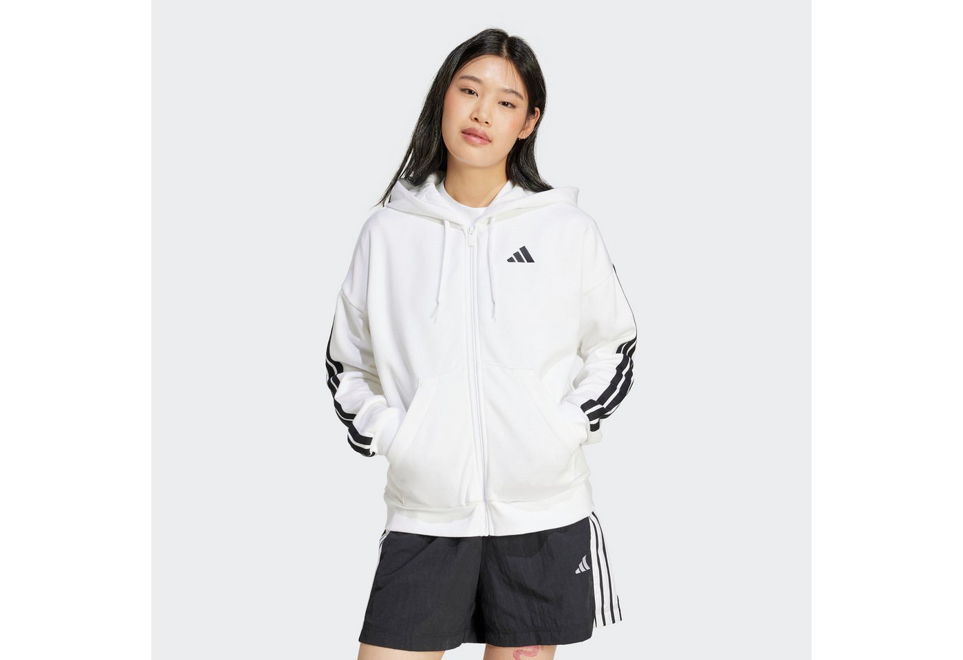 adidas Sportswear Kapuzensweatshirt W 3S FL FZ HD von adidas Sportswear