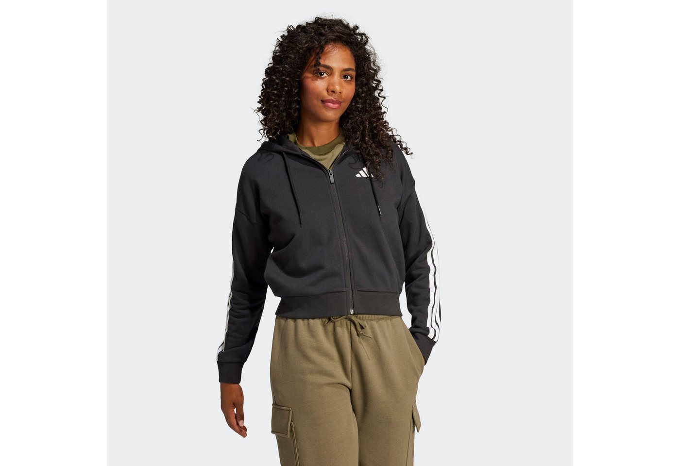adidas Sportswear Kapuzensweatshirt W 3S FT FZ HD adidas Sportswear Kapuzensweatshirt W 3S FT FZ HD von adidas Sportswear