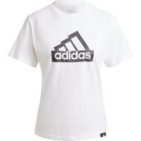 adidas Sportswear Modern Essentials Graphic T-Shirt Damen 001A - white M von adidas Sportswear