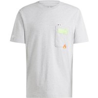 adidas Sportswear Remoji Pocket Graphic T-Shirt Herren 83F7 - mgreyh L von adidas Sportswear