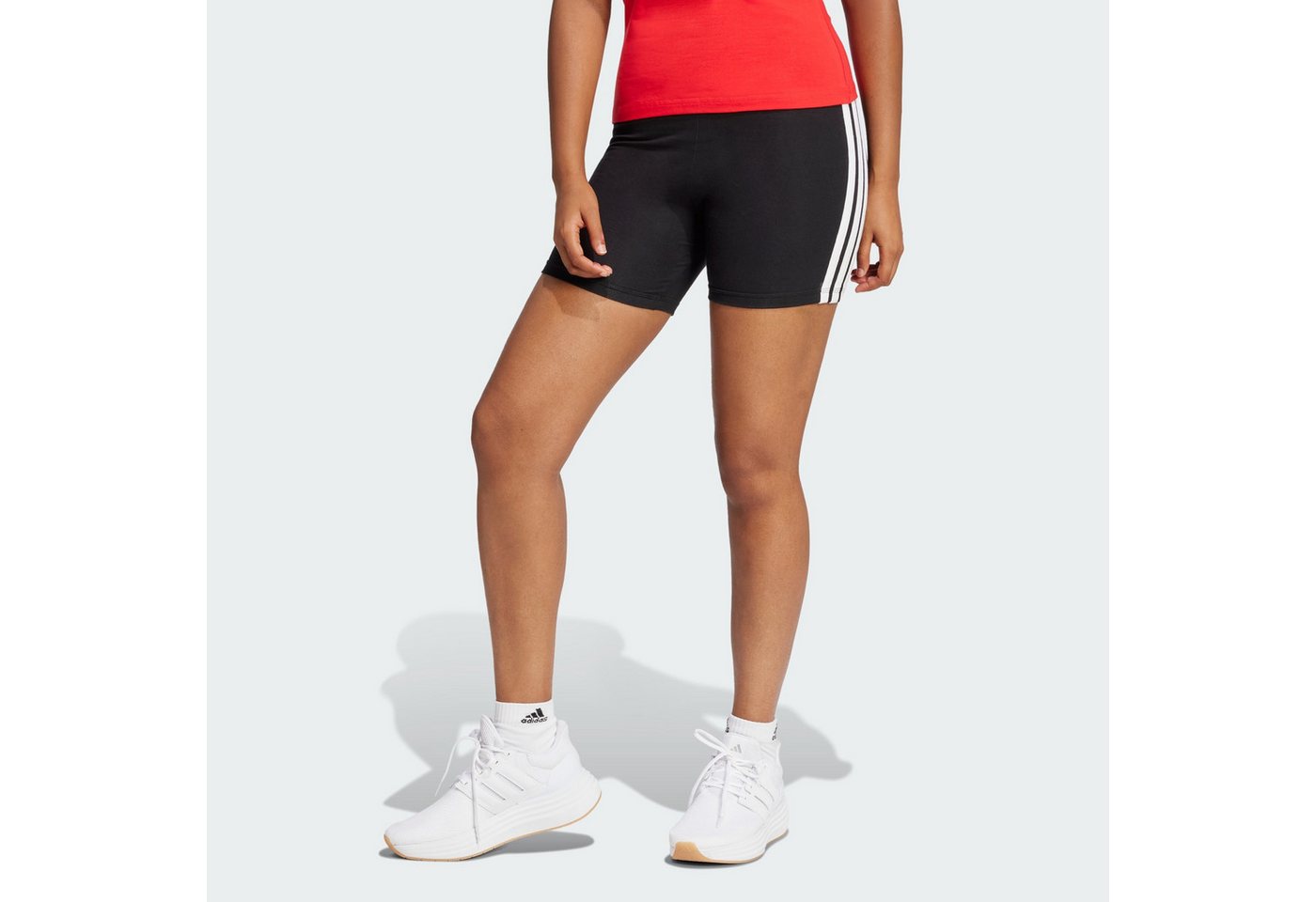 adidas Sportswear Shorts ESSENTIALS 3-STREIFEN HIGH WAISTED KURZE LEGGINGS von adidas Sportswear