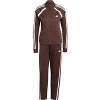 adidas Sportswear Teamsport Trainingsanzug Damen IX1108 - shadow brown/white L von adidas Sportswear