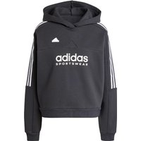 adidas Sportswear Tiro Cut 3-Streifen Fleece Hoodie Damen IX3780 - black/white S von adidas Sportswear