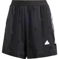 adidas Sportswear Tiro Cut 3-Streifen Jacquard Sweatshorts Damen 095A - black M von adidas Sportswear