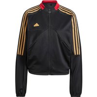 adidas Sportswear Tiro Cut 3-Streifen Trainingsjacke Damen IW6798 - black/team victory red L von adidas Sportswear