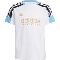 adidas Sportswear Tiro Nations Pack T-Shirt Kinder 001A - white/ltblue/black/ha 140 von adidas Sportswear