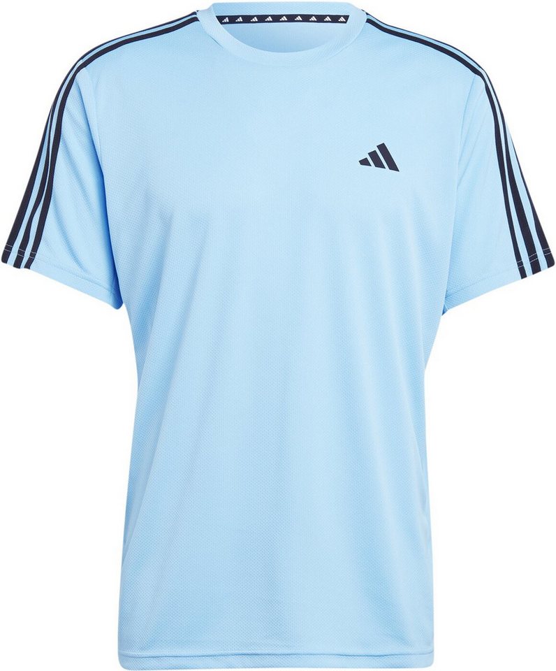 adidas Sportswear Trainingsshirt TRAINING-ESSENTIALS Basic 3 Streifen Herren Trainings- T-Shirt blau von adidas Sportswear