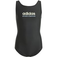 adidas Sportswear U-Back Badeanzug Mädchen IT9619 - black/green spark 116 von adidas Sportswear