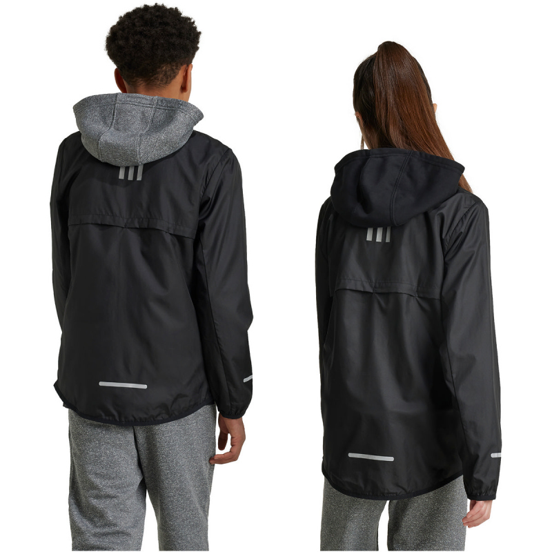 adidas Team Wind.Rdy Windjacke Kinder IV7170 - black/reflective silver 176 von adidas Sportswear