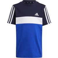 adidas Tiberio 3-Streifen Colorblock Cotton T-Shirt Kinder AA35 - legink/selubl/white 110 von adidas Sportswear