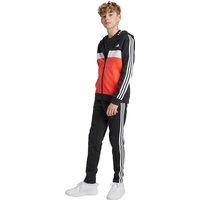 adidas Tiberio 3-Streifen Colorblock Trainingsanzug Kinder IY1792 - black/bright red/white 152 von adidas Sportswear