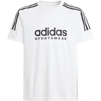 adidas Tiro 24/7 Trainingsshirt Kinder 001A - white/black 176 von adidas Sportswear