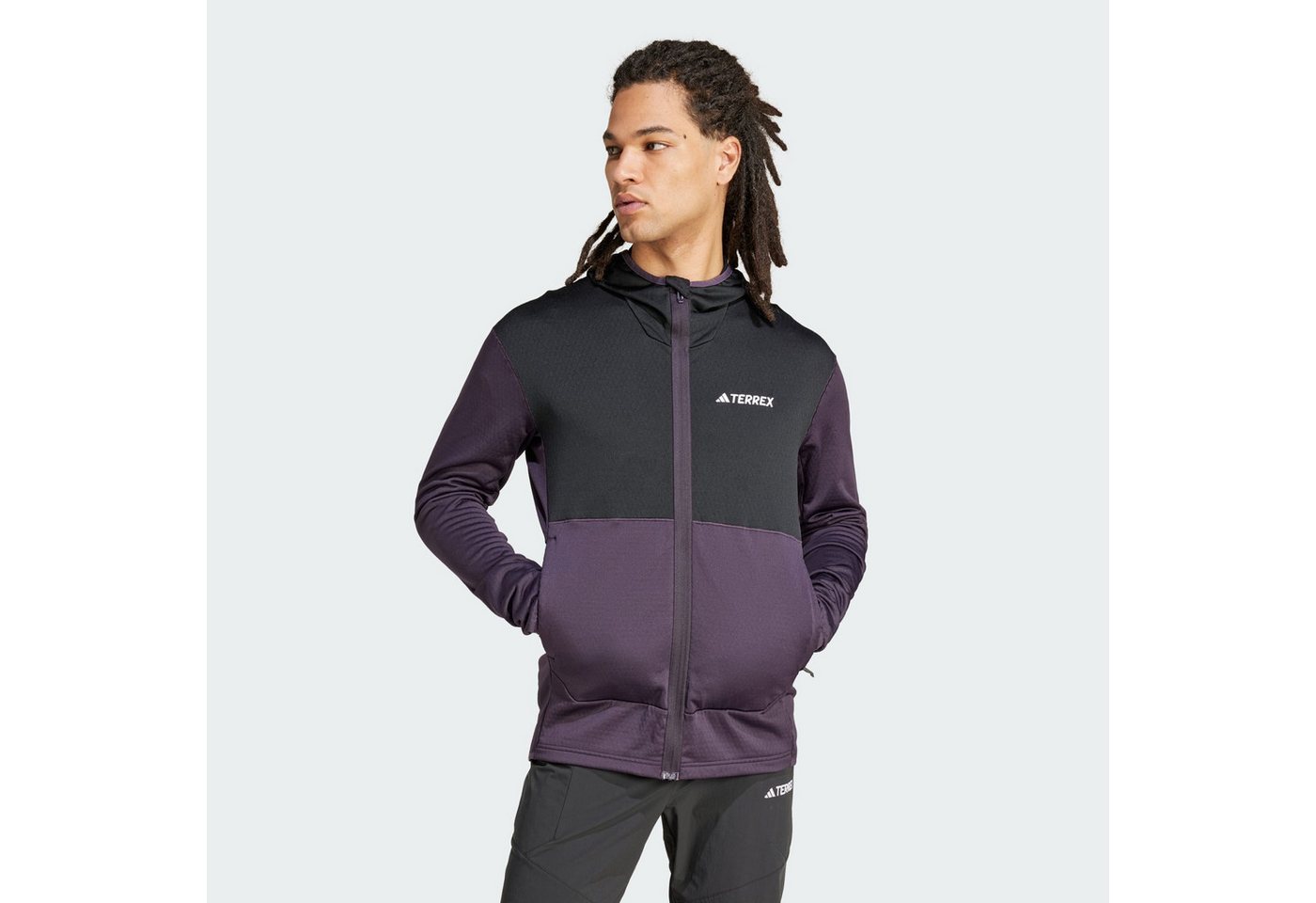 adidas TERREX Fleecejacke TERREX XPERIOR LIGHT HOODED FLEECEJACKE von adidas TERREX