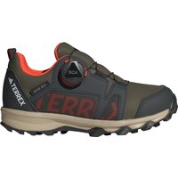 adidas TERREX Agravic BOA Regen Trailrunning-Laufschuhe Kinder ID0870 - olive strata/semi impact orange/wonder beige 35 von adidas Terrex