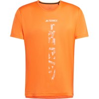 adidas TERREX Agravic Trailrunning T-Shirt Herren AELF - seimor/white L von adidas Terrex