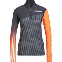 adidas TERREX Agravic XC Race Skilanglauf-Oberteil Damen JD1707 - black/semi impact orange M von adidas Terrex