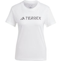 adidas TERREX Classic Logo T-Shirt Damen HZ1391 - white L von adidas Terrex