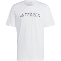 adidas TERREX Classic Logo T-Shirt Herren 001A - white M von adidas Terrex