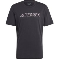 adidas TERREX Classic Logo T-Shirt Herren 095A - black M von adidas Terrex