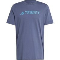 adidas TERREX Classic Logo T-Shirt Herren JG8762 - shadow navy M von adidas Terrex