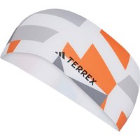 adidas TERREX Climacool Graphic Stirnband JJ1476 - white/semi impact orange/black 54 - 56 cm von adidas Terrex