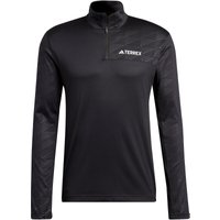 adidas TERREX Multi 1/2-Zip Sweatshirt Herren 095A - black M von adidas Terrex