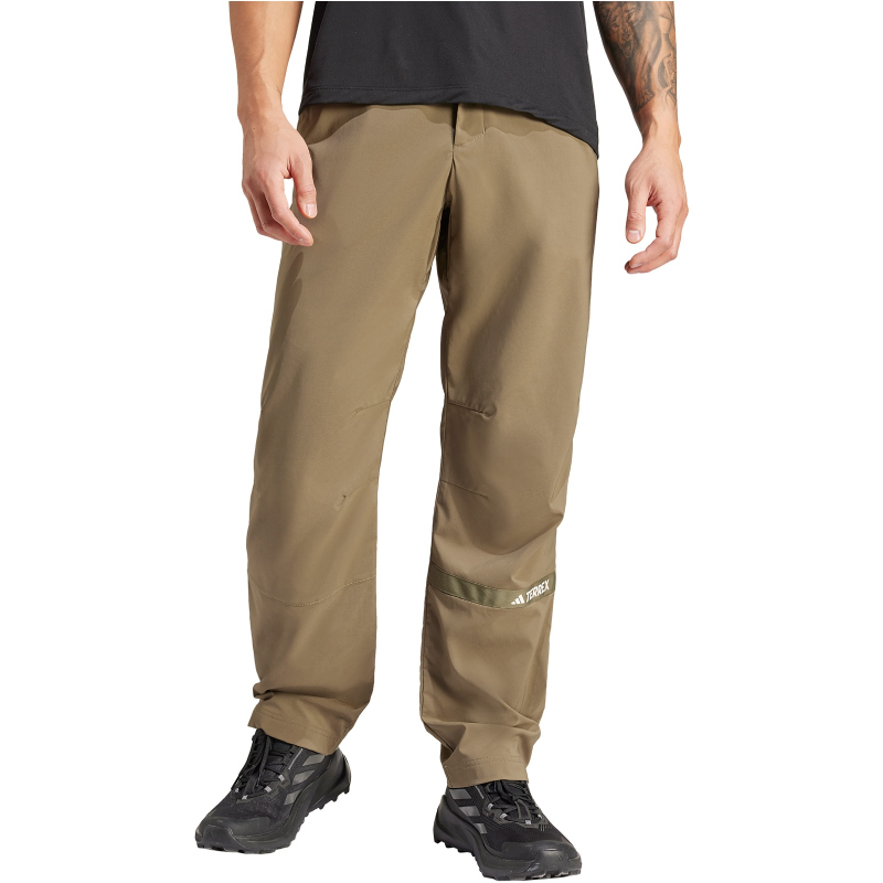 adidas TERREX Multi Woven Wanderhose Herren IQ1414 - olive strata 50 (M) von adidas Terrex