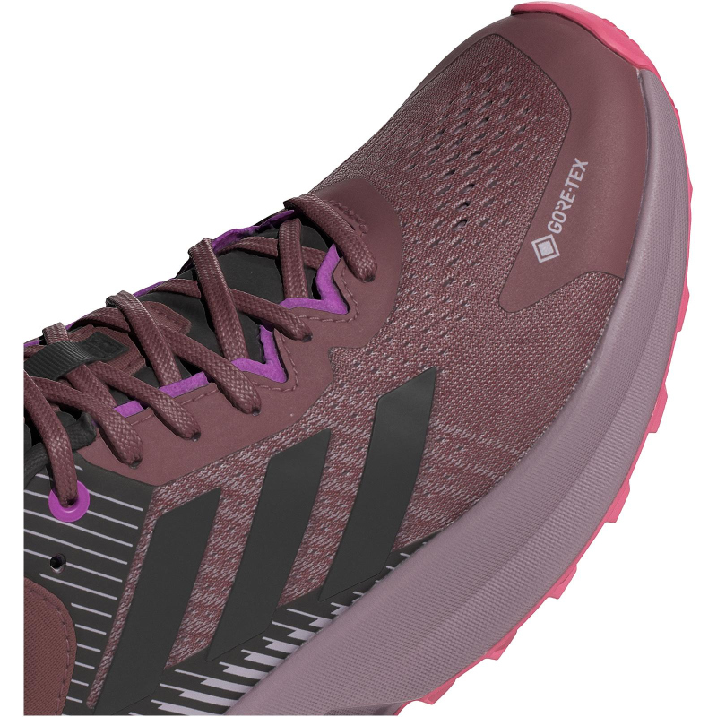 adidas TERREX Soulstride Flow GORE-TEX Trailrunning-Laufschuhe Damen JI1672 - quiet crimson/core black/pink fusion 38 von adidas Terrex