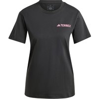 adidas Terrex TERREX Graphic Outdoorshirt Damen IZ0449 - black M von adidas Terrex