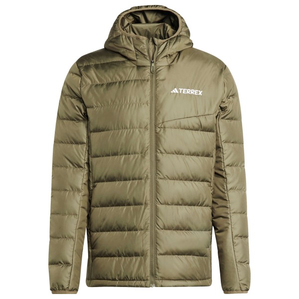 adidas Terrex - Terrex Multi Light Down Hooded Jacket - Daunenjacke Gr L oliv von adidas Terrex