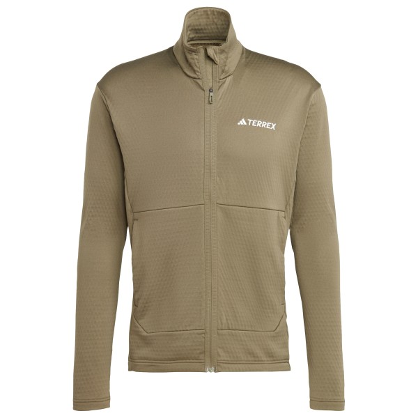 adidas Terrex - Terrex Multi Light Fleece Full Zip Jacket - Fleecejacke Gr XL beige von adidas Terrex