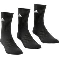 3er Pack adidas Cushioned Crew Socken black/white S (37-39) von adidas performance