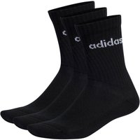 3er Pack adidas Linear Crew Cushioned Socken Herren IC1301 - black/white 37-39 von adidas performance