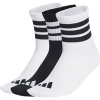 3er Pack adidas Ribbed Tennissocken Kinder JD1349 - white/white/black 22-24 von adidas performance