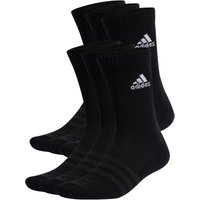 6er Pack adidas Cushioned Sportswear Crew Socken Herren 095A - black/white 43-45 von adidas performance