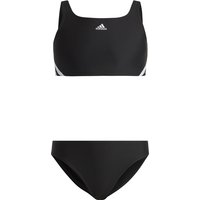 adidas 3-Streifen Bikini Kinder 000 - black/white 164 von adidas performance