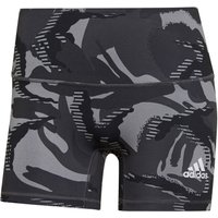 adidas 4-Inch Camo kurze Leggings Damen GR9673 - grey/black/white L von adidas performance