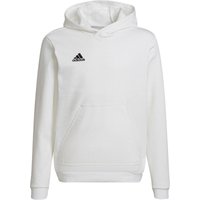 adidas Entrada 22 Hoodie Kinder HG6303 - white/black 176 von adidas performance