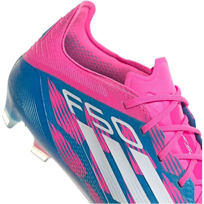 adidas F50 Elite FG Firm-Ground Fußballschuhe Herren IE3188 - solar blue/cloud white/solar pink 46 2/3 von adidas performance