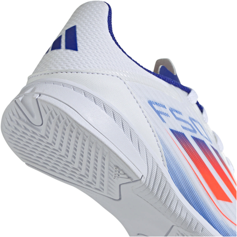 adidas F50 League IN Hallen-Fußballschuhe Kinder IF1368 - cloud white/solar red/lucid blue 34 von adidas performance