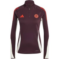 adidas FC Bayern München Tiro 24 Trainingsshirt 2024/25 Damen IS9931 - shadow maroon/red S von adidas performance